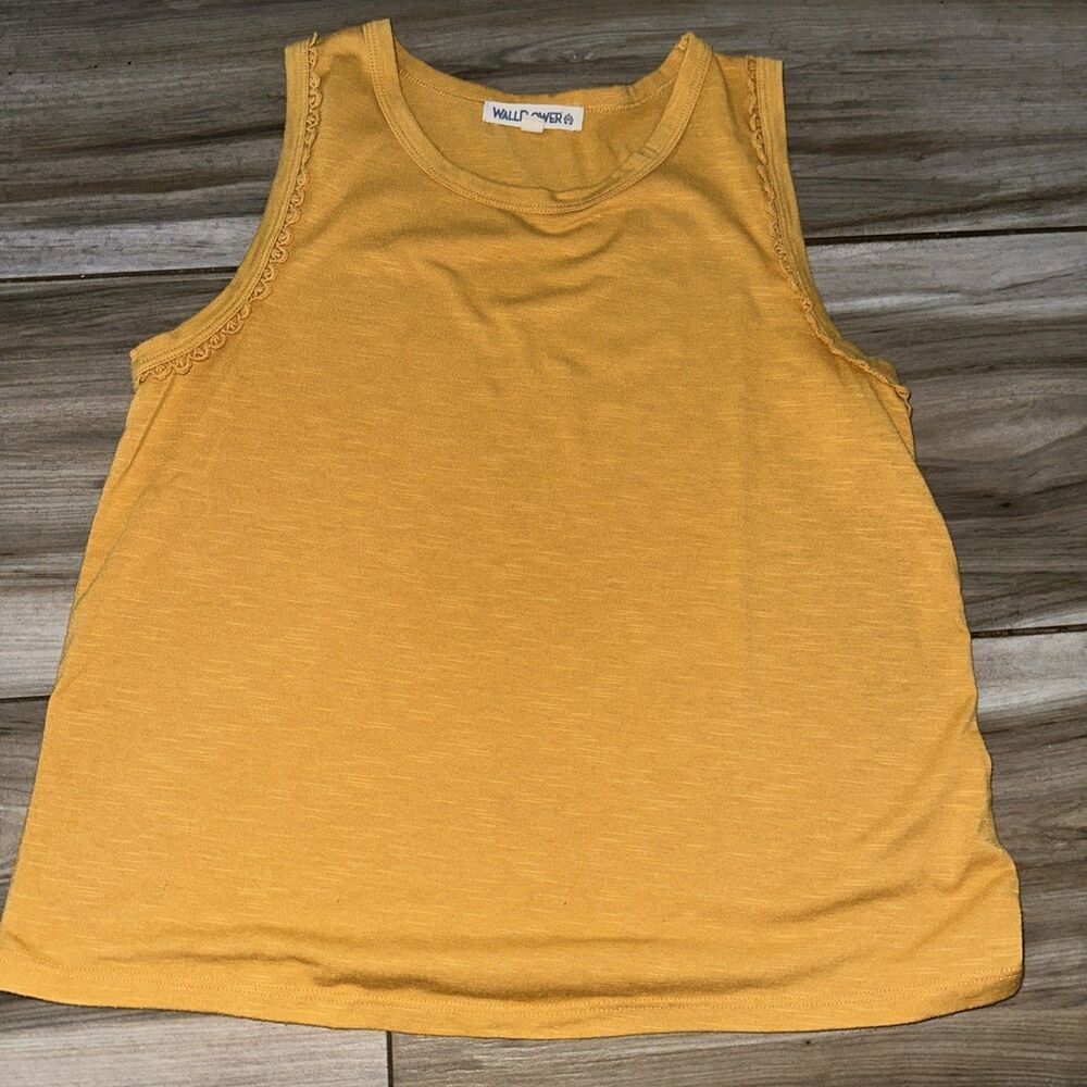 Gold Wallflower Sleeveless Blouse Sz Med